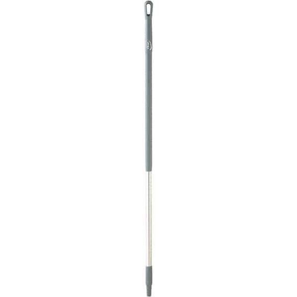 Vikan - 51 x 1-1/4" Aluminum Squeegee Handle - European Threaded Connection, Gray - Apex Tool & Supply