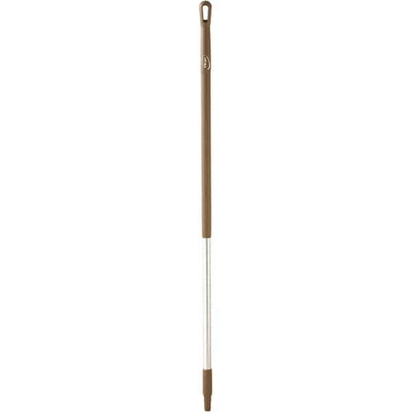 Vikan - 51 x 1-1/4" Aluminum Squeegee Handle - European Threaded Connection, Brown - Apex Tool & Supply