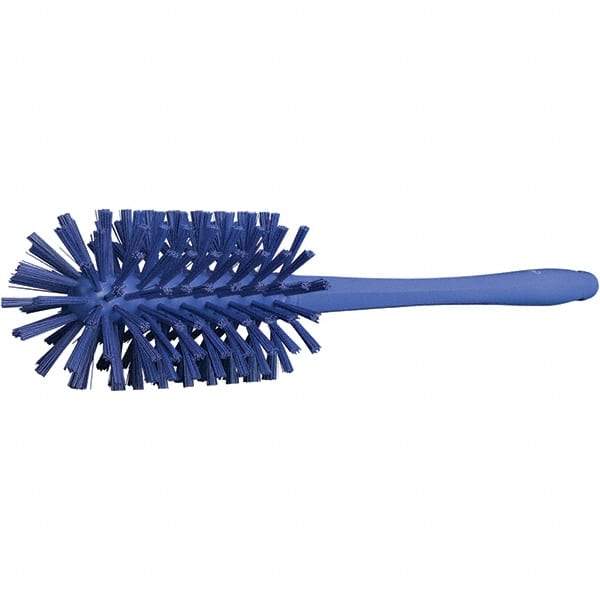 Vikan - 3-1/2" Diam Polyester Bottle Brush - 16-7/8" OAL, 6-1/4" Head Length, Polypropylene Handle - Apex Tool & Supply