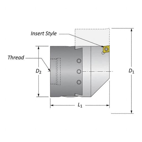 Allied Machine and Engineering - Boring Head Parts & Tools Type: Hardware Kit Includes: Boring Head Body; Dial Screw; Insert Holder; Torx Wrench; Wedge - Apex Tool & Supply