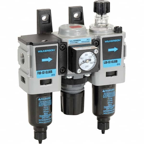Wilkerson - Filter, Regulator & Lubricator (FRL) Units Configuration: 3 Pc. Filter-Regulator-Lubricator Body Type: Miniature - Apex Tool & Supply