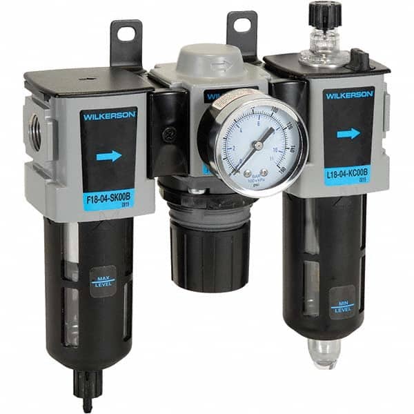 Wilkerson - Filter, Regulator & Lubricator (FRL) Units Configuration: 3 Pc. Filter-Regulator-Lubricator Body Type: Compact - Apex Tool & Supply