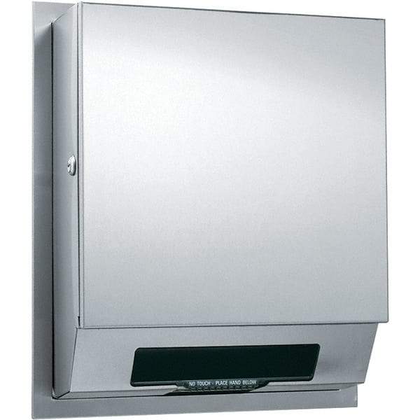 ASI-American Specialties, Inc. - Hands Free, Stainless Steel Paper Towel Dispenser - 1 Roll 8", Silver - Apex Tool & Supply