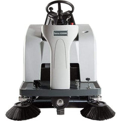 Advance - 46" Cleaning Width, Battery Powered Walk Behind & Sweeper - 0.8 hp, 420 RPM, Series Terra 4300B - Apex Tool & Supply