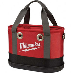 Milwaukee Tool - 24 Pocket, Ballistic Nylon, Black/Red Tool Bag - Apex Tool & Supply