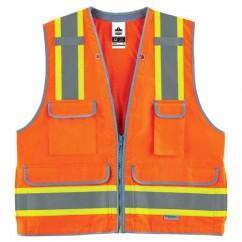 8254HDZ S/M ORANGE HD SURVEYORS VEST - Apex Tool & Supply