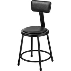 NPS - Stationary Stools Type: Fixed Height Stool w/Adjustable Height Back Base Type: Steel - Apex Tool & Supply