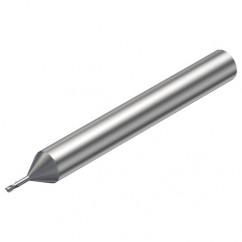 R216.32-01030-AJ10G 1620 1mm 2 FL Solid Carbide End Mill - Corner Radius w/Cylindrical Shank - Apex Tool & Supply