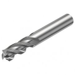 R216.33-14040-AC26U H10F 14mm 3 FL Solid Carbide End Mill - Corner chamfer w/Cylindrical Shank - Apex Tool & Supply