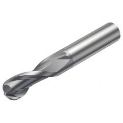 R216.42-01030-AC15G 1610 1mm 2 FL Solid Carbide Ball Nose End Mill w/Cylindrical Shank - Apex Tool & Supply
