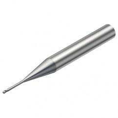 R216.42-00630-AJ06G 1620 0.6mm 2 FL Solid Carbide Ball Nose End Mill w/Cylindrical Shank - Apex Tool & Supply
