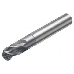 R216.44-12030-AI12G 1610 12mm 4 FL Solid Carbide Ball Nose End Mill w/Cylindrical Shank - Apex Tool & Supply