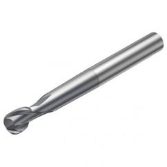 R216.62-06030-AO07G 1610 6mm 2 FL Solid Carbide Ball Nose End Mill spherical design w/Cylindrical Shank - Apex Tool & Supply