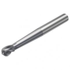 R216.64-06030-AO07G 1610 6mm 4 FL Solid Carbide Ball Nose End Mill spherical design w/Cylindrical Shank - Apex Tool & Supply