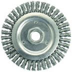 4-1/2 x 5/8-11" - .020 Wire Size - Stainless Roughneck Stringer Bead Weld Cleaning Brush - Apex Tool & Supply