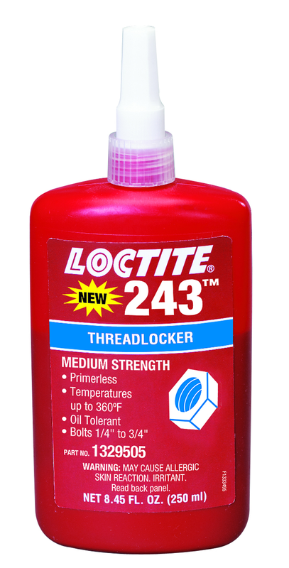 243 Threadlocker Blue Removable - 250 ml - Apex Tool & Supply