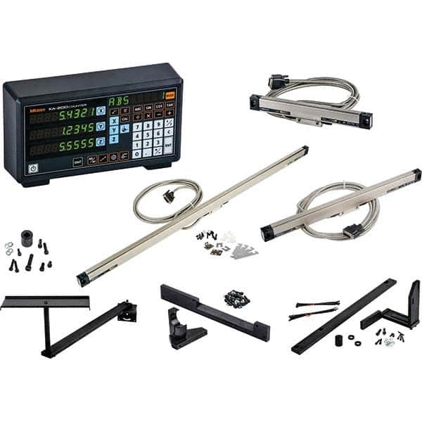 0 to 36″ Horizontal & Vertical Electronic Linear Scale 0.000020 to 0.001″ Resolution, ±7 µm