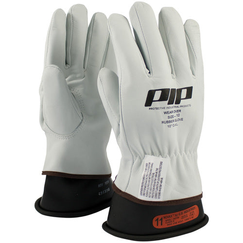 148-1000/12 Leather Gloves - Leather Protector -  Grain Goatskin -  Class 00-0 -  10 In. -  Keystone Thumb