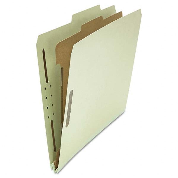 UNIVERSAL - File Folders, Expansion Folders & Hanging Files Folder/File Type: Classification Folders with Tob Tab Fastener Color: Gray; Green - Apex Tool & Supply
