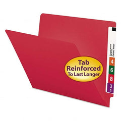 SMEAD - File Folders, Expansion Folders & Hanging Files Folder/File Type: File Folders with End Tab Color: Red - Apex Tool & Supply