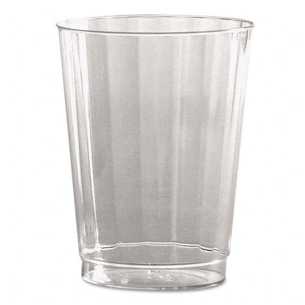WNA - Classic Crystal Plastic Tumblers, 10 oz, Clear, Fluted, Tall, 12/Pack - Apex Tool & Supply