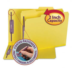 SMEAD - File Folders, Expansion Folders & Hanging Files Folder/File Type: File Folders with Top Tab Fastener Color: Yellow - Apex Tool & Supply