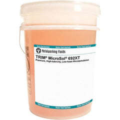 Master Fluid Solutions - TRIM MicroSol 692XT 5 Gal Pail Cutting, Drilling, Sawing, Grinding, Tapping & Turning Fluid - Apex Tool & Supply