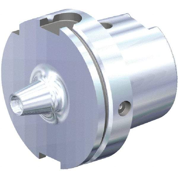 Kennametal - HSK100A DL25 Taper Shank 1" Hole End Mill Holder/Adapter - 0.961" Nose Diam, 2-1/2" Projection, Through Coolant - Exact Industrial Supply