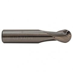 7mm TuffCut GP Stub Length 2 Fl Ball Nose Center Cutting End Mill - Apex Tool & Supply