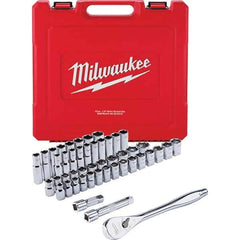 Milwaukee Tool - Socket Sets Measurement Type: Inch/Metric Drive Size: 1/2 - Apex Tool & Supply
