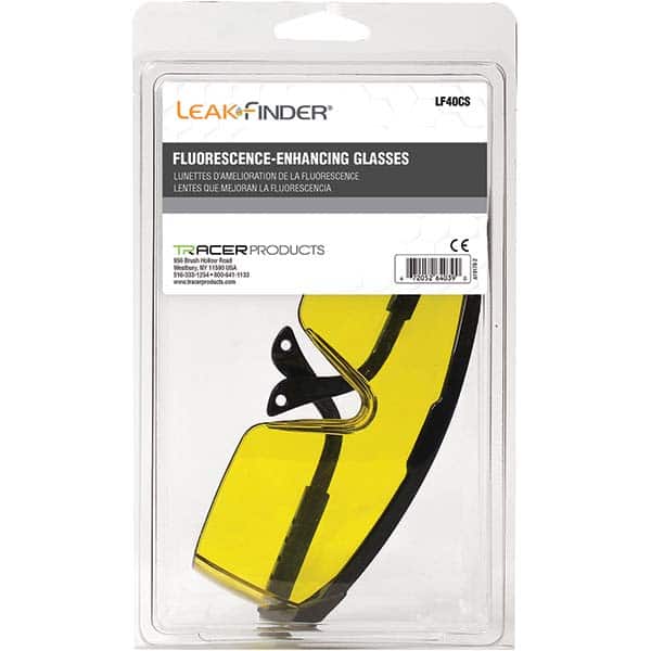 Leak Finder - Automotive Leak Detection Accessories Type: Fluorescence-Enhancing Glasses For Use With: TracerLine Leak Detection Lamps - Apex Tool & Supply