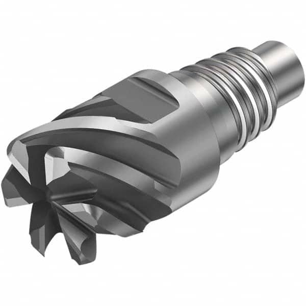 Sandvik Coromant - Corner Radius & Corner Chamfer End Mill Heads Mill Diameter (Inch): 3/8 Mill Diameter (Decimal Inch): 0.3750 - Apex Tool & Supply