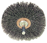 3'' Diameter - Crimped Stainless Confle x Brush - Apex Tool & Supply