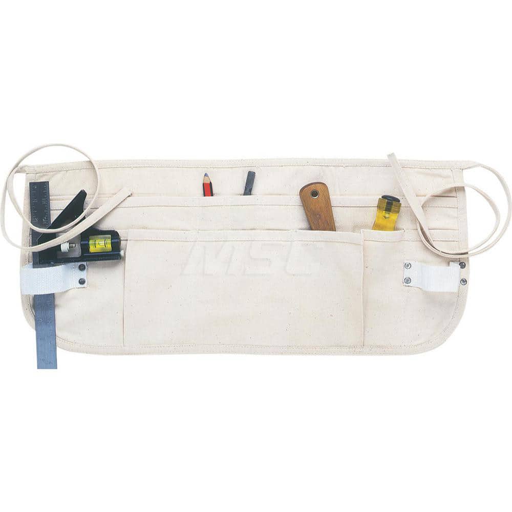 Tool Aprons & Tool Belts; Tool Type: Tool Apron; Minimum Waist Size: 29; Maximum Waist Size: 55; Material: Canvas; Number of Pockets: 12.000; Color: White; Minimum Order Quantity: Canvas; Tool Style: Tool Apron; Minimum Waist Size: 29