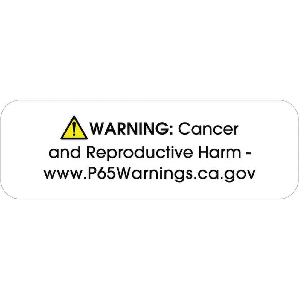 Tape Logic - Labels, Ribbons & Tapes Type: Warning Labels Color: White - Apex Tool & Supply