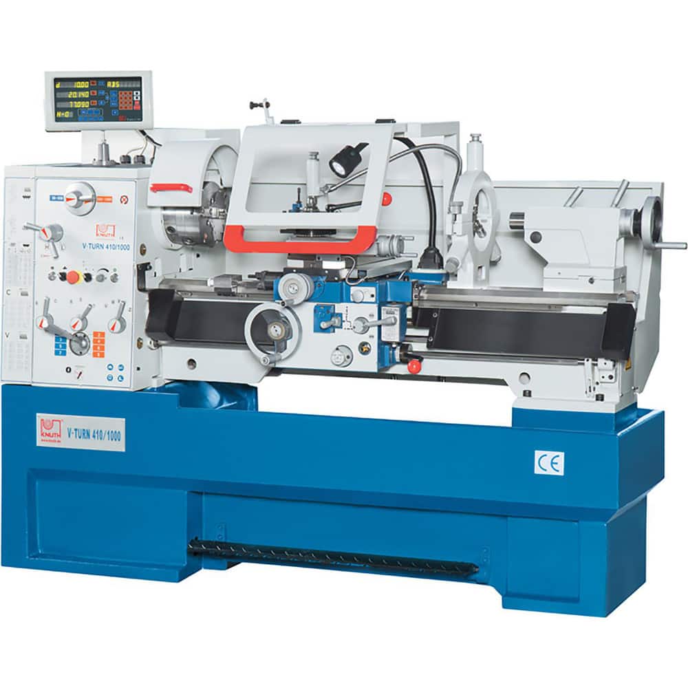 Engine Lathe: 3 Phase, 230.00V, 7.4 hp, 10mm, Frequency 39.37mm Between Centers, 10mm Gap, 8.3mm Cross Slide, 15mm Swing, 2mm Spindle Bore