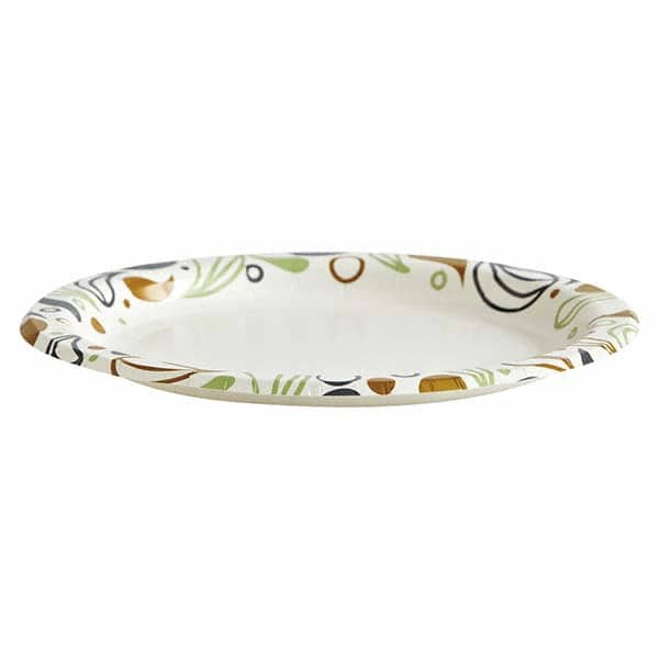 Boardwalk - Deerfield Printed Paper Plates, 6" Diam,Coated/Soak Proof,50 Plates/Pk, 20 Pks/Ct - Apex Tool & Supply