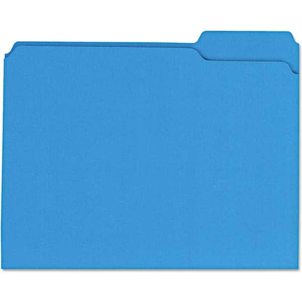 UNIVERSAL - File Folders, Expansion Folders & Hanging Files Folder/File Type: File Folders with Top Tab Color: Blue - Apex Tool & Supply