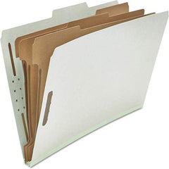 UNIVERSAL - File Folders, Expansion Folders & Hanging Files Folder/File Type: Classification Folders with Tob Tab Fastener Color: Gray - Apex Tool & Supply
