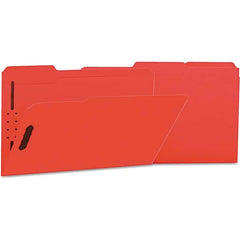 UNIVERSAL - File Folders, Expansion Folders & Hanging Files Folder/File Type: File Folders with Top Tab Color: Red - Apex Tool & Supply