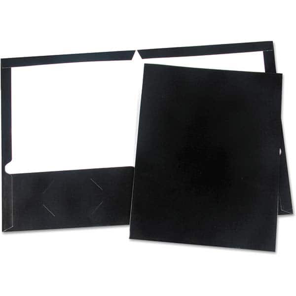 UNIVERSAL - File Folders, Expansion Folders & Hanging Files Folder/File Type: Pocket Folders Color: Black - Apex Tool & Supply