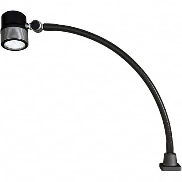 Waldmann Lighting - Machine Lights Machine Light Style: Spot with Gooseneck Mounting Type: Attachable Base - Apex Tool & Supply