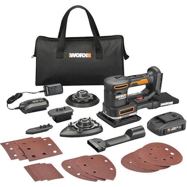 Worx - Electric Orbital Sanders Sander Type: Cordless Random Orbital Random Orbit: Yes - Apex Tool & Supply