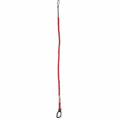 Milwaukee Tool - Tool Holding Accessories; Type: Tool Lanyard ; Connection Type: Carabiner ; Length: 54.40 ; Length (Decimal Inch): 54.40 ; Additional Info: 10lb Extended Reach Locking Tool Lanyard ; Color: Red