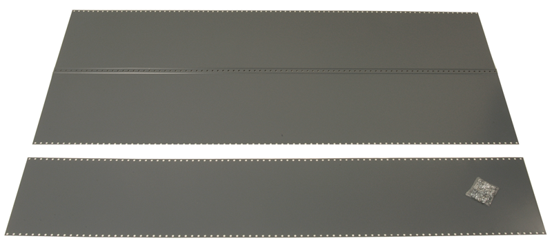 36 x 24 x 85'' - Steel Panel Kit for UltraCap Shelving Add-On Unit (Gray) - Apex Tool & Supply