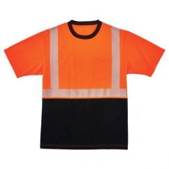 8280BK XL ORG/BLK FRONT PERF T-SHIRT - Apex Tool & Supply