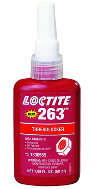 263 threadlocker Red High Strength - 50ml - Apex Tool & Supply
