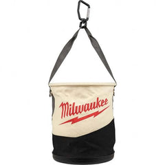 Milwaukee Tool - 2 Pocket, Canvas, Tan/Black Bucket Tool Organizer - Apex Tool & Supply