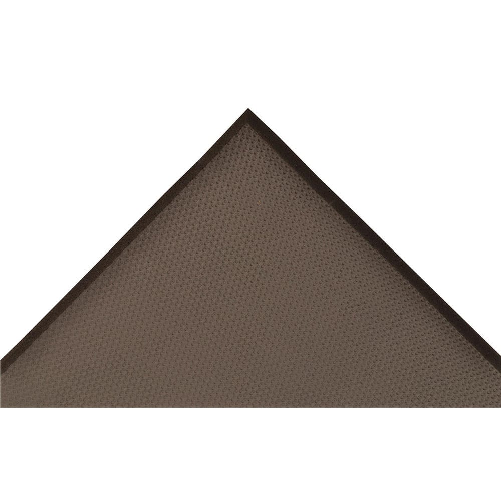Anti-Fatigue Mat: 36.0000″ Length, 36.0000″ Wide, 3/4″ Thick, Nitrile Blend Rubber Foam, Beveled Edge, Medium Duty Pebbled, Black, Wet/Dry and Oily Areas