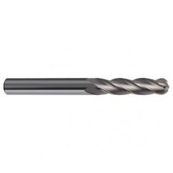 10mm Dia. - 100mm OAL - 30 Helix Bright CBD Ball Nose EM - 4 FL - Apex Tool & Supply
